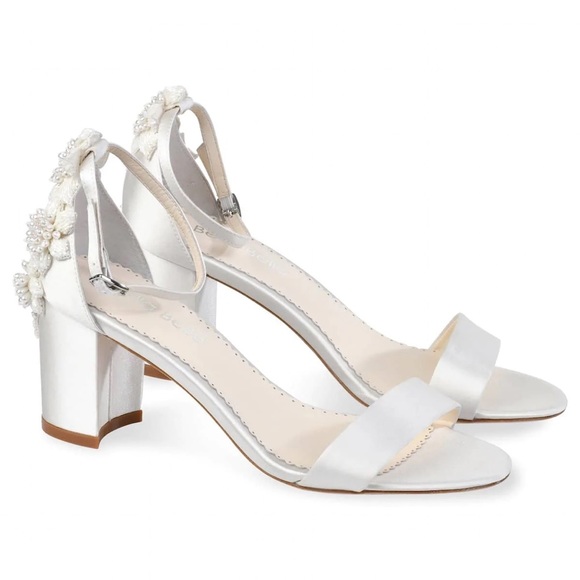 Bella Belle Shoes - Brand new Bella Belle Fabiola
Embellished Block Heel Sandals Pearl Wedding Shoes